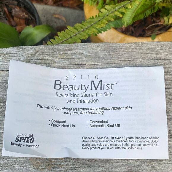 NWOT New Spilo Beauty Mist Portable Sauna Spa Facial Mist Steamer Skin Renewal - Picture 10 of 10